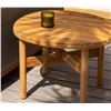 Image 1 : BNIB Sunday's - TABLE TALK OUTDOOR COFFEE TABLE TEAK SMALL - RP: $690 -Dimensions: 26.5"W x 23.85"D