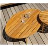 Image 3 : BNIB Sunday's - TABLE TALK OUTDOOR COFFEE TABLE TEAK LARGE - RP: $990 - Dimensions: 47.75"W x 33"D x