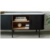 Image 3 : BNIB Sunday's - EASY EDGE SIDEBOARD SMALL BLACK OAK - RP: $1,450 - Dimensions: 39.04"W x 18"D x 29.5