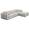 Image 3 : BNIB Moe's - Rue Lounge 4pcs Modular Sectional Flecked Grey RP: $6994.00 Dimensions: 136.2 W X