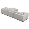 Image 4 : BNIB Moe's - Rue Lounge 4pcs Modular Sectional Flecked Grey RP: $6994.00 Dimensions: 136.2 W X