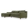 Image 4 : BNIB Moe's - HUTTON SECTIONAL OLIVE LEFT HAND FACING - RP: $4700 - Model: MO-1005-16-L-0 - Dimension