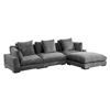 Image 1 : BNIB Moe's - TUMBLE 4 PC MODULAR SECTIONAL Charcoal - RP: $3850