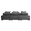 Image 3 : BNIB Moe's - TUMBLE 4 PC MODULAR SECTIONAL Charcoal - RP: $3850
