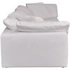 Image 3 : BNIB Moe's - CLAY 3 PC MODULAR SOFA FABRIC WHITE - RP: $7346 - Dimensions: 1133.5” W X 44.5
