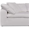 Image 5 : BNIB Moe's - CLAY 3 PC MODULAR SOFA FABRIC WHITE - RP: $7346 - Dimensions: 1133.5” W X 44.5