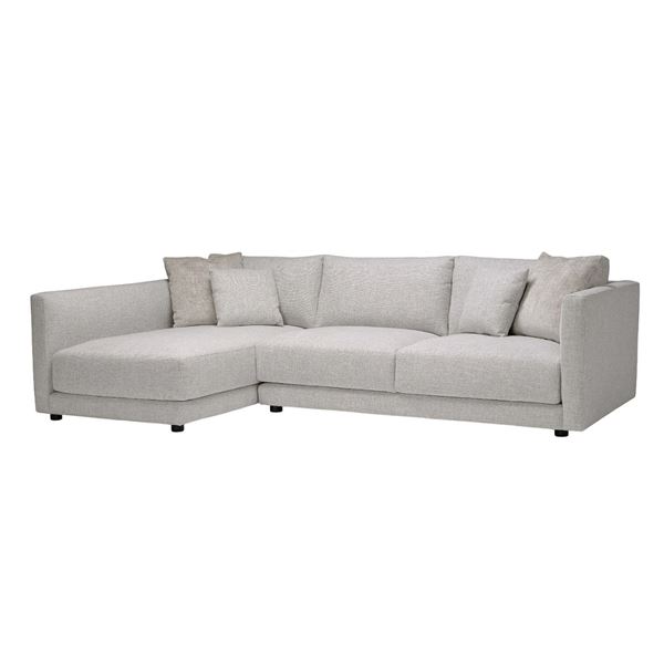 Stylus - BNIB Ames Sectional -Left Arm Chaise - Elliston Oyster, RV: $3999 CAD, H32" x W109" x D37"/