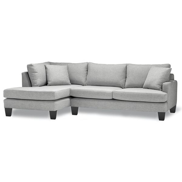 Stylus - BNIB Somar Sectional - Marley Basil, RV: $1899 CAD, Left Arm Chaise, H22" x W102" x D38"/61