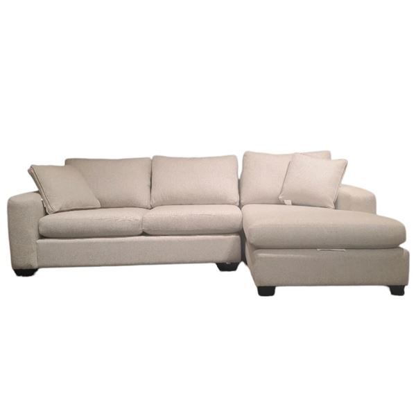 Stylus - New Cannon Sectional - Duchess Sterling, RV: $3999 CAD, Right Arm Chaise, H36" x W107" x D