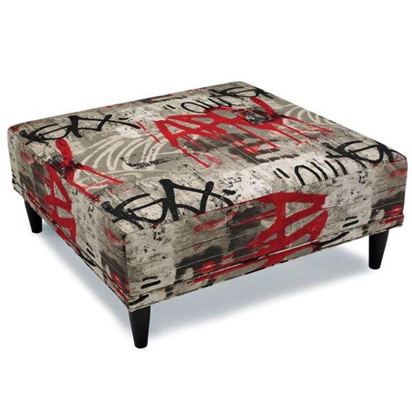 Stylus - BNIB Aidan Ottoman - Jul Tuxedo, RV: $1029 CAD, H17" x 38" x 38"