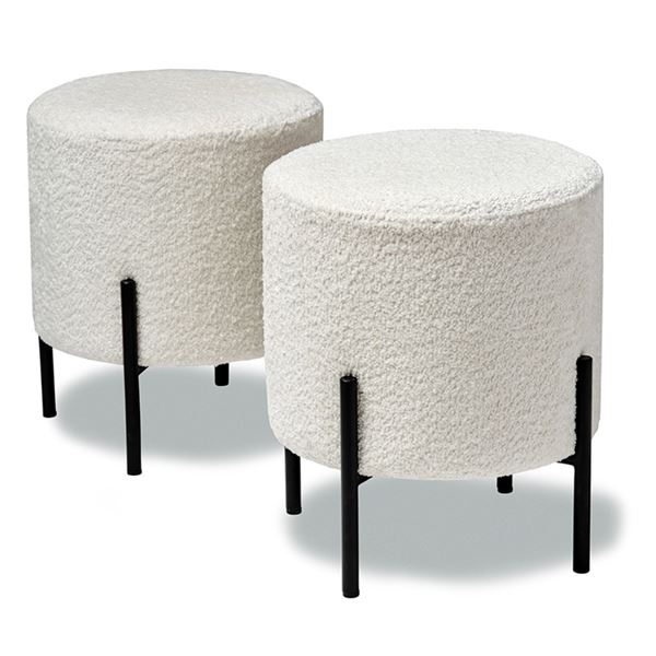 Stylus - BNIB 1 Pcs Peggy Ottoman - Flipside Moon, RV: $399 CAD, H18" x Dia 15"