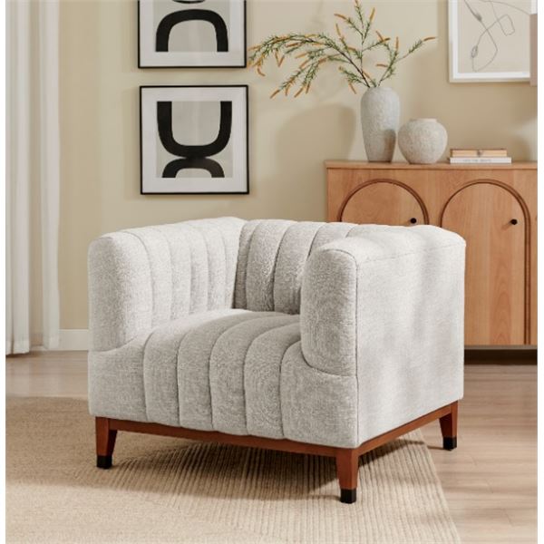 Stylus - BNIB Groove Chair - Elliston Oyster, RV: $1499 CAD, H29" x D34" x L37"