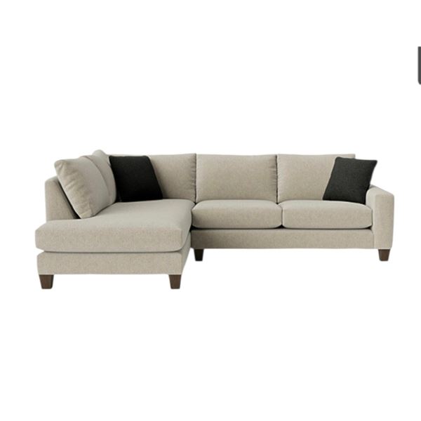 Stylus - BNIB Bronx Sectional - Dream Chia, RV: $3999 CAD, Left Arm Chaise, H20" x W95" x D40"/66"