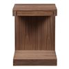Image 1 : BNIB Moe's - Zio Sidetable Walnut - RP:$569 - Dimension: 16"W x 16"D x 21"H - Model: AD-1025-03