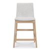 Image 2 : BNIB Moe's - DECO OAK COUNTER STOOL LIGHT GREY - RP $859 - Diensions 21.7"W x 20.8"D x 38.9"H - Mode