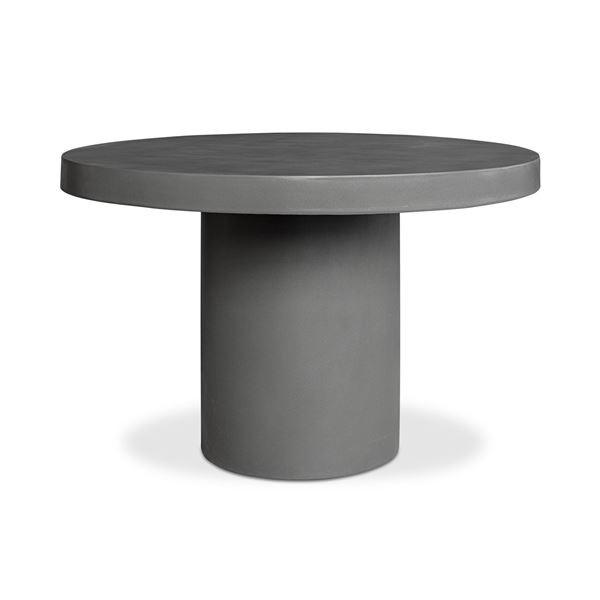 BNIB Moe's - CASSIUS OUTDOOR DINING TABLE GREY - RP: $1,899 - Dimensions: 47.25"W x 47.25"D x 30.25"