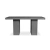 Image 1 : BNIB Moe's - AURELIUS 2 OUTDOOR DINING TABLE GREY - RP: $2,249 - Dimensions: 63"W x 35.5"D x 30"H -
