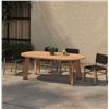 Image 4 : BNIB Moe's - DELTA OUTDOOR DINING TABLE OVAL NATURAL - RP: $3,399 - Dimensions: 84"W x 39.5"D x 30"H