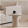 Image 3 : BNIB Moe's - EDEN ACCENT TABLE IVORY WHITE LACQUER - RP: $629 - Dimenions: 18.75"W x 18.75"D x 18"H