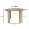Image 4 : BNIB Moe's - MILO ROUND DINING TABLE OAK - RP: $2,599 - Dimensions: 48"W x 48"D x 29.5"H - Model: FC