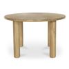 Image 2 : BNIB Moe's - MILO ROUND DINING TABLE OAK - RP: $2,599 - Dimensions: 48"W x 48"D x 29.5"H - Model: FC