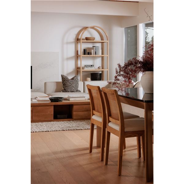 BNIB Moe's - ORVILLE DINING CHAIR NATURAL-SET OF TWO - RP: $789 - Dimensions: 18.5"W x 16.5"D x 33"H