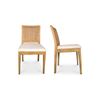 Image 2 : BNIB Moe's - ORVILLE DINING CHAIR NATURAL-SET OF TWO - RP: $789 - Dimensions: 18.5"W x 16.5"D x 33"H