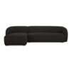 Image 2 : BNIB Moe's - FAYE SECTIONAL BLACK BOUCLE LEFT - RP: $5,649 - Dimensions: 113.75"W x 60.25"D x 29.5"H
