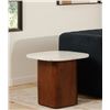 Image 3 : BNIB Moe's - DASH ACCENT TABLE CALACATTA MARBLE - RP: $1,149 - Dimensions: 24"W x 24"D x 22"H - Mode