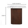 Image 4 : BNIB Moe's - DASH ACCENT TABLE CALACATTA MARBLE - RP: $1,149 - Dimensions: 24"W x 24"D x 22"H - Mode