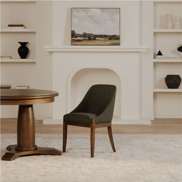 BNIB Moe's - EDWARD DINING CHAIR PERFORMANCE FABRIC HEATHER GREEN - RP: $629 - Dimensions: 20"W x 22