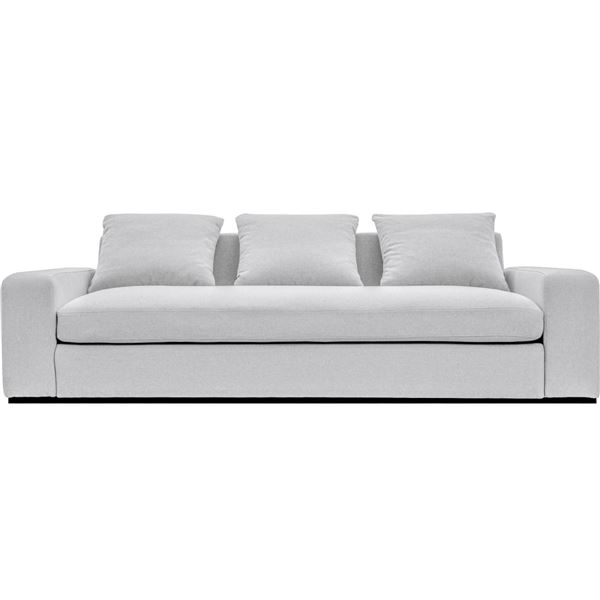 BNIB Moe's - THOMAS SOFA PERFORMANCE FABRIC GREY - RP: $3,949 - Dimensions: 98"W x 41"D x 36"H - Mod