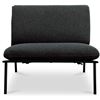 Image 1 : BNIB Moe's - SALMA OUTDOOR ACCENT CHAIR SPECKLED CHARCOAL - RP: $1,449 - Dimensions: 34.7"W x 35.5"D