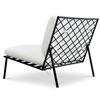 Image 3 : BNIB Moe's - SALMA OUTDOOR ACCENT CHAIR WHITE - RP: $1,449 - Dimensions: 34.7"W x 35.5"D x 33.5"H -