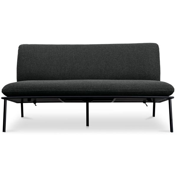 BNIB Moe's - SALMA OUTDOOR SOFA SPECKLED CHARCOAL - RP: $2,349 - Dimensions: 60"W x 35.5"D x 33.5"H