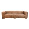 Image 1 : BNIB Moe's - BOLTON SOFA OPEN ROAD BROWN LEATHER - RP: $7900 - Dimensions: 101"W x 44.5"D x 27.5"H