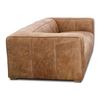 Image 3 : BNIB Moe's - BOLTON SOFA OPEN ROAD BROWN LEATHER - RP: $7900 - Dimensions: 101"W x 44.5"D x 27.5"H