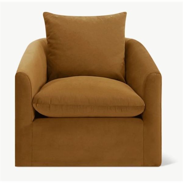 BNIB Sunday's - SINK IN SWIVEL LOUNGE CHAIR HONEYCOMB - RP: $1,590 - Dimensions: 35"W x 36"D x 33.5"