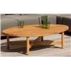 Image 1 : BNIB Sunday's - TABLE TALK OUTDOOR COFFEE TABLE TEAK LARGE - RP: $990 - Dimensions: 47.75"W x 33"D x
