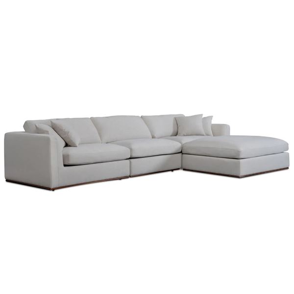 BNIB Moe's - Rue Lounge 4pcs Modular Sectional Off White - RP: $6994.00