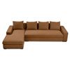 Image 1 : BNIB Moe's - THOMAS SECTIONAL PERFORMANCE FABRIC RUST LEFT HAND FACING - RP: $5349 - Model: MO-1004-
