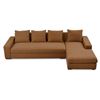 Image 1 : BNIB Moe's - THOMAS SECTIONAL PERFORMANCE FABRIC RUST RIGHT HAND FACING - RP: $5349 - Model: MO-1004