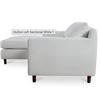 Image 4 : BNIB Moe's - HUTTON SECTIONAL WHITE LEFT HAND FACING - RP: $4700 - Model: MO-1005-05-L-0 - Dimension