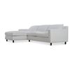Image 3 : BNIB Moe's - HUTTON SECTIONAL WHITE LEFT HAND FACING - RP: $4700 - Model: MO-1005-05-L-0 - Dimension