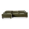Image 2 : BNIB Moe's - HUTTON SECTIONAL OLIVE LEFT HAND FACING - RP: $4700 - Model: MO-1005-16-L-0 - Dimension