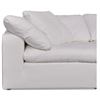Image 4 : BNIB Moe's - CLAY 4 PC MODULAR SECTIONAL FABRIC WHITE - RP: $7346 - Dimensions: 133.5 W X 89.0