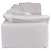 Image 3 : BNIB Moe's - CLAY 4 PC MODULAR SECTIONAL FABRIC WHITE - RP: $7346 - Dimensions: 133.5 W X 89.0