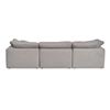 Image 4 : BNIB Moe's - CLAY 3 PC MODULAR SOFA LIGHT GREY - RP: $7346 - Dimensions: 133.5” W X 44.5[x=