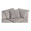 Image 6 : BNIB Moe's - CLAY 3 PC MODULAR SOFA LIGHT GREY - RP: $7346 - Dimensions: 133.5” W X 44.5[x=