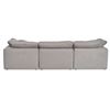 Image 3 : BNIB Moe's - CLAY 4 PC MODULAR SECTIONAL LIGHT GREY - RP: $7346 - Dimensions: 133.5 W X 89.0